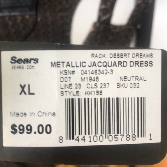 Beautiful black and gold ARDASHIAN KOLLECTION DRESS - Picture 6 of 6